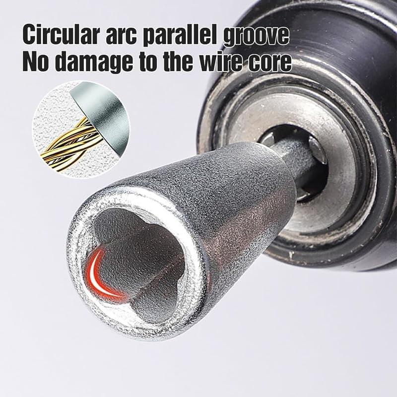 Wire Twisting Tool, 2Pcs Wire Twister Tool Wire Twister Wire Connector Wire Stripper Tool Wire Twister Tool for Drill, Wire Twisting Spinner Wire Stripping and Twisting Tool for Power Drill