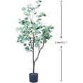 thumbnail image 3 of Maydear Artificial Eucalyptus in Pot Faux Houseplant Home Decoration Trees, for Indoor Outdoor House Home Office Garden Modern Decoration Housewarming Gift, 51”, 2 Pack, 3 of 3