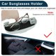 thumbnail image 4 of Estuche para gafas de sol de automóvil Unique Bargains para Peugeot 308 2014-2024, soporte para gafas de sol, caja de almacenamiento, plástico ABS, blanco, 1 juego, 4 of 7