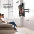thumbnail image 3 of Full Motion TV Wall Mount for 32-65 Inch Screen  to 90.4 lbs, Rotating TV Mount Swivel and Tilt, Extension Arm,  VESA 400x400, Articulating Television Mount Bracket, Single Stud Black, 3 of 8