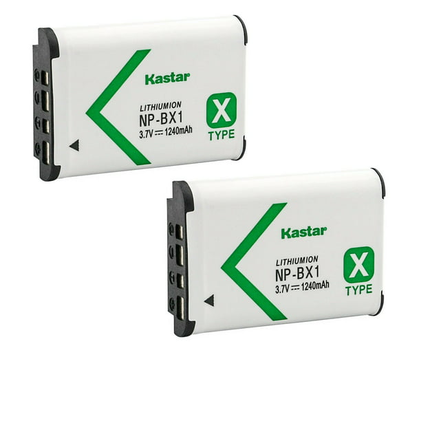 Kastar 2-Pack NP-BX1 Battery Replacement for Sony NP-BX1 NPBX1, Type X,  X-Series Rechargeable Battery Pack, Sony BC-CSX, BC-CSXB, BC-TRX, ACC-TRBX 
