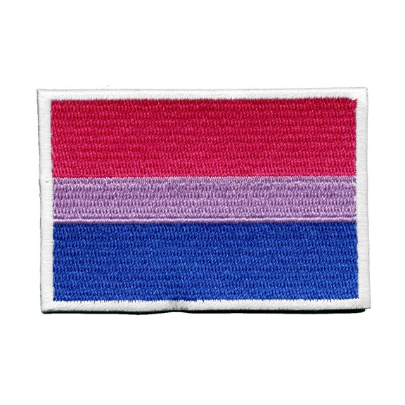Bisexual Pride Flag Patch LGBTQ Embroidered Iron On