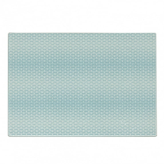 Brick Cutting Board, Structural Illustration of Street Wall Blocks in Monochrome Pastel Tones, Decorative Tempered Glass Cutting and Serving Board, in 3 Sizes, by Ambesonne