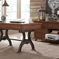thumbnail image 2 of Arlington House Medium Brown Complete 2 Piece Desk, 2 of 11