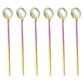 thumbnail image 1 of PCS Cucharas de café, Cucharas para revolver, Cucharas de té con mango largo, Cucharas para té helado, Cucharas largas para revolver, 1 of 5