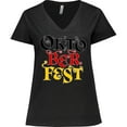 thumbnail image 3 of Inktastic Oktoberfest German Flag Colors Women's Plus Size V-Neck T-Shirt, 3 of 5