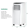 thumbnail image 2 of Pemberly Row 8000 BTU Air Conditioner & Dehumidifier Remote w/ Window Kit White, 2 of 11