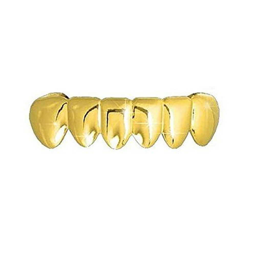 Diamond & Co. Bottom Row Grillz Removable Teeth Gold Plated Walmart