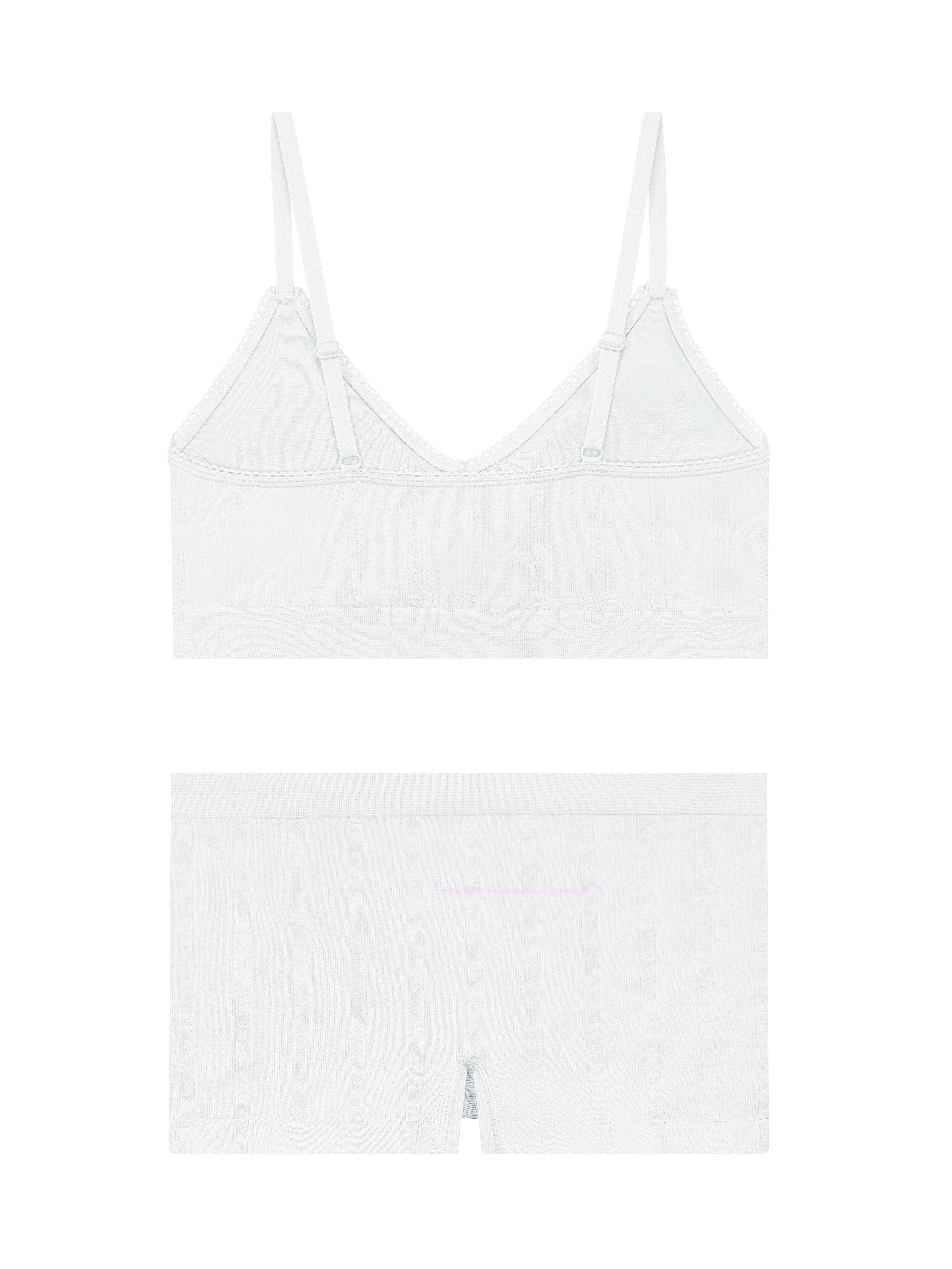 No Boundaries Seamless Triangle Bralette & Boyshort Set, 2-Piece, Women's XS-XXXL