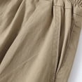 thumbnail image 6 of Summer Pants Casual Drawstring Solid Color Soft Boys Casual Pants for Boys Teens Summer Clothes (Khaki,15-16 Years), 6 of 8