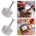 thumbnail image 3 of Molde para Hamburguesas Accesorios Herramientas Acero Inoxidable (11CM) 2 Uds., 3 of 8