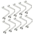 thumbnail image 1 of Unique Bargains 12x9.5mm Kayak Paddle Snaps, Hollow Button Double Pins Lock Tube Spring Clips for Tent Pole, 10 Pack, 1 of 5