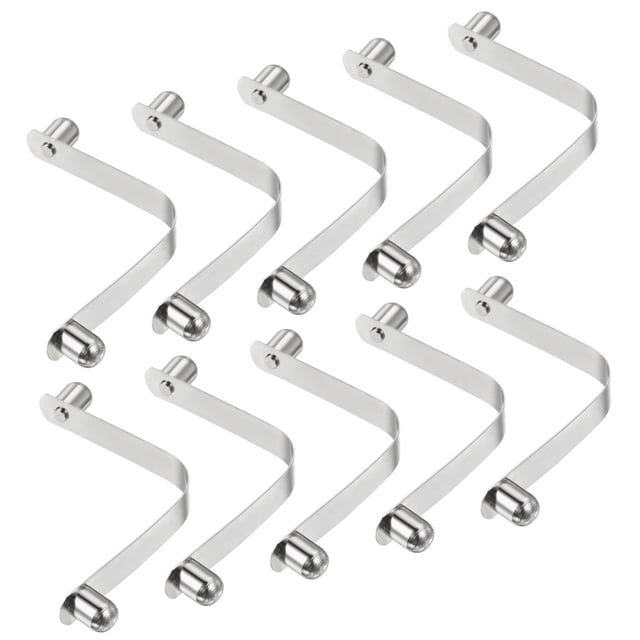 Unique Bargains 12x9.5mm Kayak Paddle Snaps, Hollow Button Double Pins Lock Tube Spring Clips for Tent Pole, 10 Pack