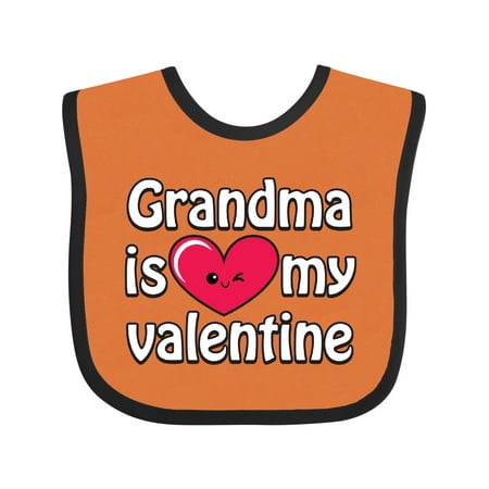 

Inktastic Grandma is My Valentine Gift Baby Boy or Baby Girl Bib
