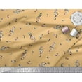 thumbnail image 3 of Soimoi Tissu Crêpe Polyester Notes Instrument de Musique Tissu Imprimé 1 Yard 42 Pouces de Large, 3 of 5
