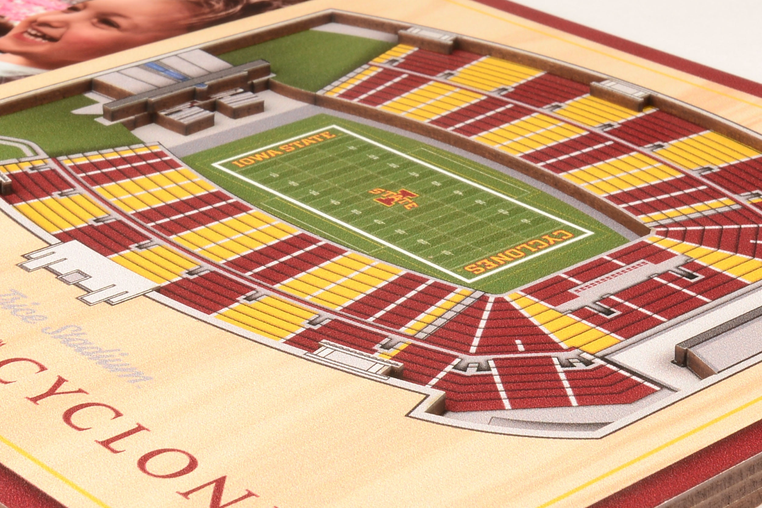 YouTheFan NCAA Iowa State Cyclones 3D StadiumView Picture Frame