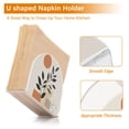 thumbnail image 5 of Yayeee Napkin Holder for Table Kitchen Paper Tissue Organization, Art Plant and Sun, 5 of 8