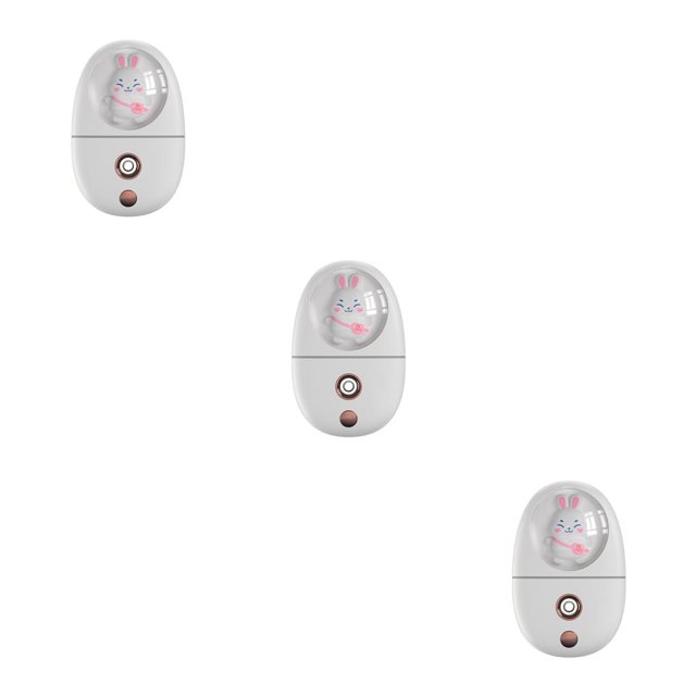 Qarigey mini humidificador facial rociador de niebla humectante hidratación vaporizador facial rociador carga USB herramienta de cuidado de la Blanco 3piezas