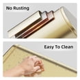 thumbnail image 2 of KSSKSS 2.6 Gallon/10L Slim Stainless Steel Bathroom Trash Can with Soft Close Lid, for Narrow Spaces,Bathroom, Bedroom (Titanium Gold), 2 of 8