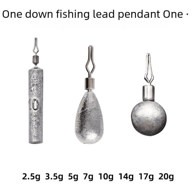 Colgante de plomo de pesca invertido Luya Accesorio de plomo de pesca invertido Plomo de pesca invertido con forma de gota de pez Caña de pescar invertida circular