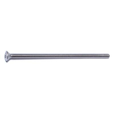 

#6-32 x 3 18-8 Stainless Phillips Oval Machine Screws MSOSS-088 (100 pcs.)