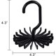 thumbnail image 2 of Paquete de 8 perchas para bufandas giratorias de 360 ​​grados, 20 ganchos de plástico para mujeres y hombres (negro) Sincero Electrónica, 2 of 5