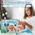thumbnail image 6 of SkyMagic Poke Poke Art Animals Theme - Mess-Free Fabric Art Craft Kit with Flower Pressing, Creative Gift for Kids Ages 4+, 6 of 7