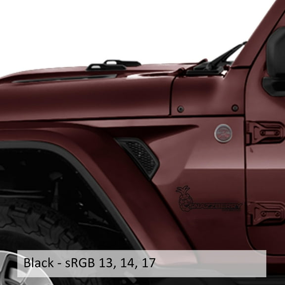 Collectible Decals Snazzberry Edition Decal (Pair) Fender Decals For Wrangler/Gladiator JL/JT