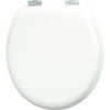 Deluxe White Soft Toilet Seat w/ Metal Hinge