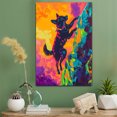 thumbnail image 2 of Australian Kelpie Dog Climbing Stretched Canvas Size 8x12 – Funny Australian Kelpie Dog Playing Climbing Canvas Wall Art for Sports Lovers, Pet Lovers, Home Decor, 2 of 5