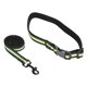thumbnail image 1 of Collar reflectante ajustable para perro, collar para perro, juego de accesorios de cuerda de tracción, verde fluorescente M, 1 of 5