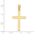 thumbnail image 3 of FB Jewels 14K Yellow Gold Stick Cross Pendant, 3 of 4