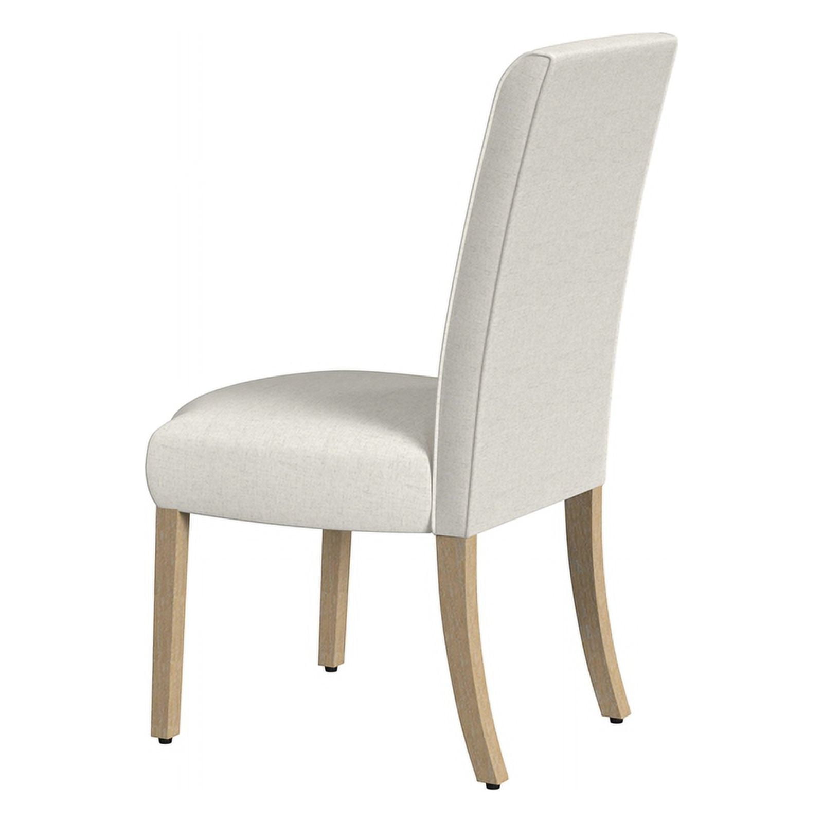 HomePop Classic Parsons Dining Chair, Set of 2, Cream