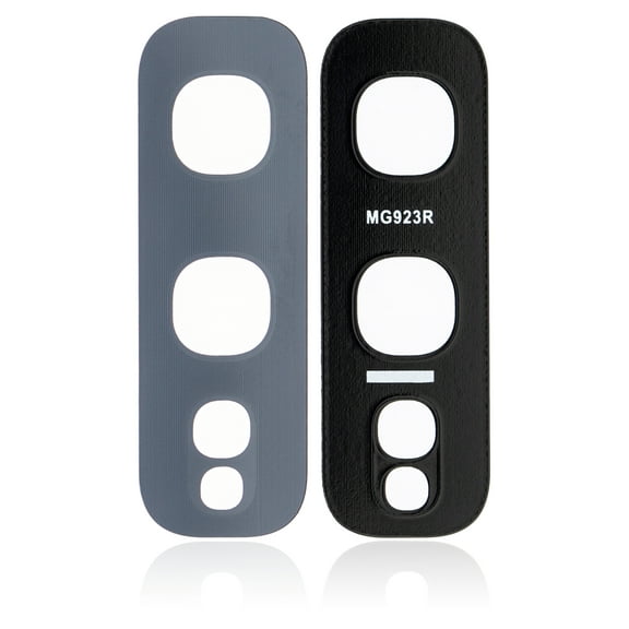 Replacement Back Camera Lens (Glass Only) With Adhesive Compatible For Samsung Galaxy S10E (Prism Black) (10 Pack)