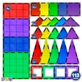 thumbnail image 7 of MAGEES Magnetic Building Blocks 100 Set - Magnet Toys Building, Strongest Magnets - Magnetic Tiles Includes Bonus 13 Piece Insert Alphabet Cards - STEM 3D Magnet Tiles - Original Magees - By Play22, 7 of 7