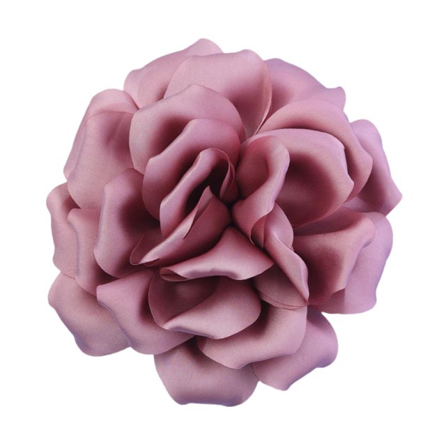 Broche de flor para solapa, decorativo, elegante, hecho a mano, 10 cm, para banquete Rosa oscuro