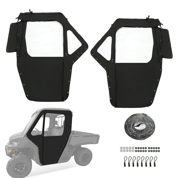 For Can-Am Defender HD 5 7 8 9 10 2016  Soft Doors Kit Left   Right (2 Seater)