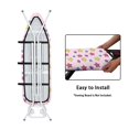 thumbnail image 5 of HELLHERO Quick Install Ironing Board Covers Non Stick Elastic Edge 15x54 Inch Easy to Fold Stars, Pink, 5 of 6