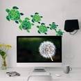 thumbnail image 4 of WIRESTER Clear Decal Vinyl Wall Sticker Decoration for Home Office Living Room Wall Bathroom Toilet - Green Sea Turtles, 4 of 8