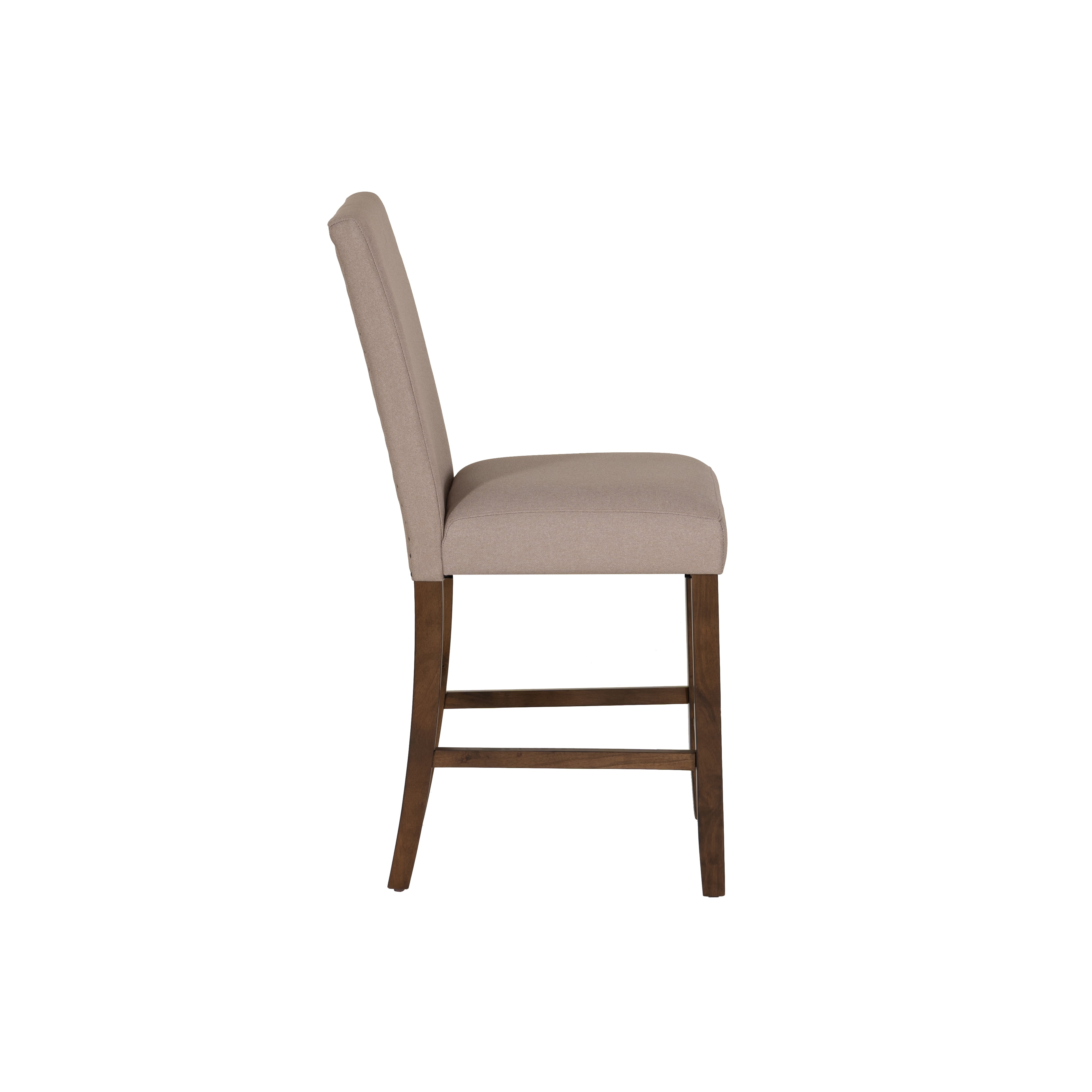 Powell Thewlis 25" Backless Farmhouse Counter Stools, Set of 2, Brown/Tan