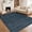 Blue, variant on Funslane 2' x 6' Modern Runner Rug, Washable Floor Cover, Non-Slip, Stain-Resistant Low-Pile Carpet for Kitchen, Bedroom, Entryway, Blue