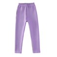 thumbnail image 6 of GBSYEWXS Leggings For Girls Toddler Solid Color Ankle Slim-Leg Fleece Lined Comfortable Purple Trousers Size 3-4 Years, 6 of 6