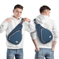 thumbnail image 4 of ZOMAKE 13L Bolsa Bandolera para Mujeres y Hombres - Mochila Bandolera Cruzada Pequeña - Mini Bandolera Bolsa de Pecho Antirrobo para Senderismo, 4 of 7