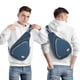 thumbnail image 4 of ZOMAKE 13L Bolsa Bandolera para Mujeres y Hombres - Mochila Bandolera Cruzada Pequeña - Mini Bandolera Bolsa de Pecho Antirrobo para Senderismo, 4 of 7