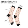 thumbnail image 3 of KLL Strawberries Print Cool Socks Men's Women's Crew Socks Funny Crazy Novelty Stockings, 3 of 7