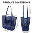 thumbnail image 2 of VOROLO Bolso de playa de malla,Bolso Hobo Fairycore para mujer,Bolso de hombro,Bolsos de ganchillo casuales de verano suaves, 2 of 5
