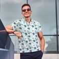 thumbnail image 4 of Fotbe Turtle Camiseta Polo de Golf para Hombre con Estampado – Camisa Deportiva Transpirable con Cuello Abotonado-Large, 4 of 6