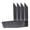 Black, variant on 4 Pcs Bookends L-Shape Book Holders Acrylic Book Stoppers Decorative Bookends