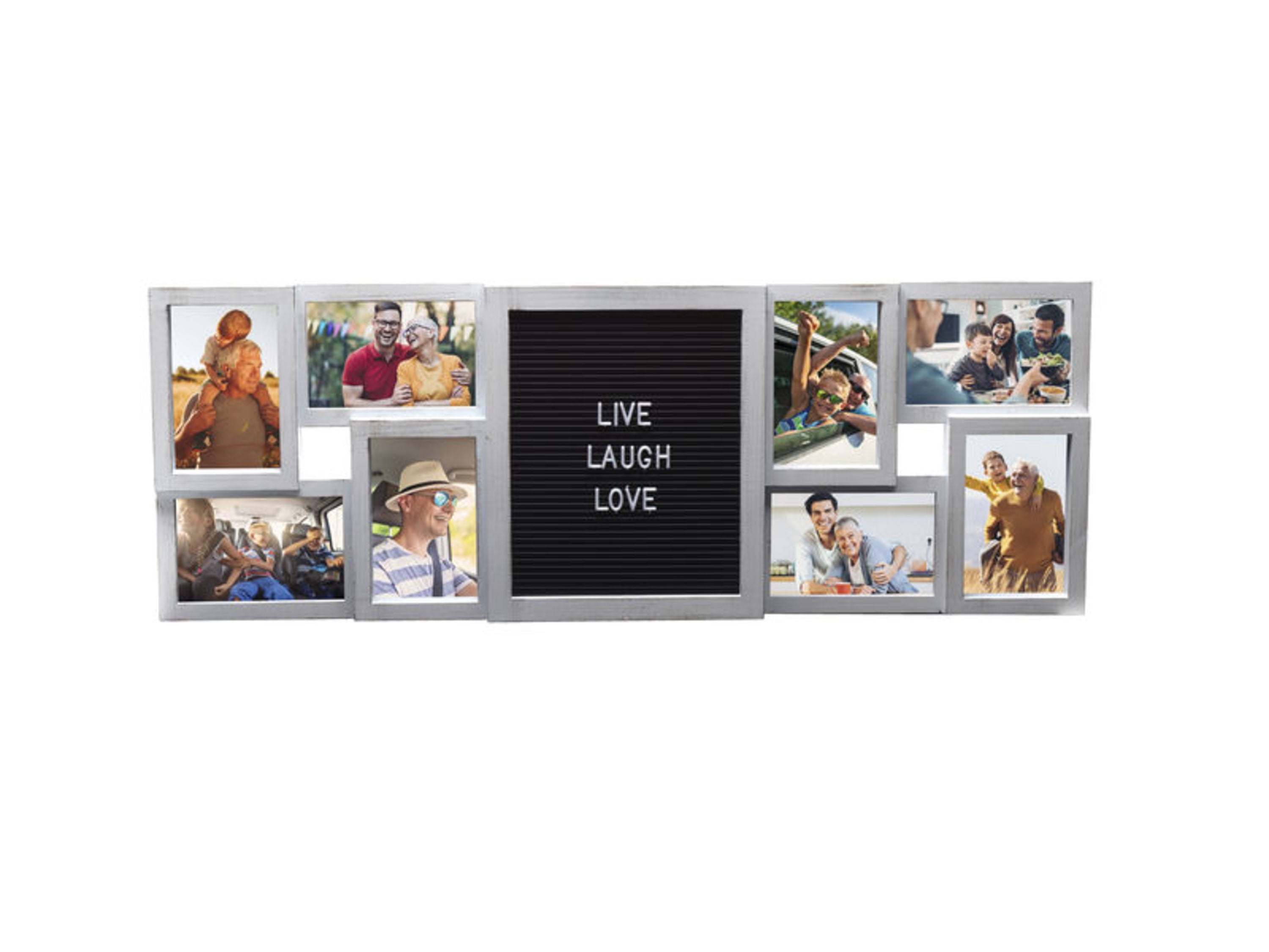 Melannco 8Opening 4 x 6/6 x 4 White Collage Picture Frame