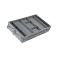 thumbnail image 2 of Shangren Folded Drawer Organizer Drawer Organizer Tray for Kitchen Utensils Home Desk Gray 2 Tier, 2 of 8